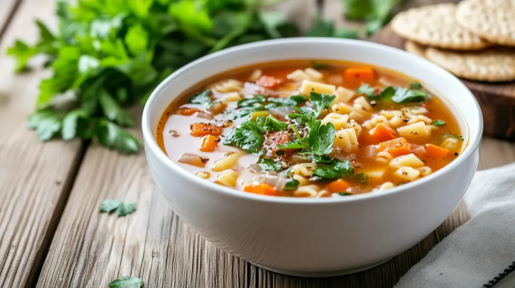 A modern, healthy variation of alphabet soup.