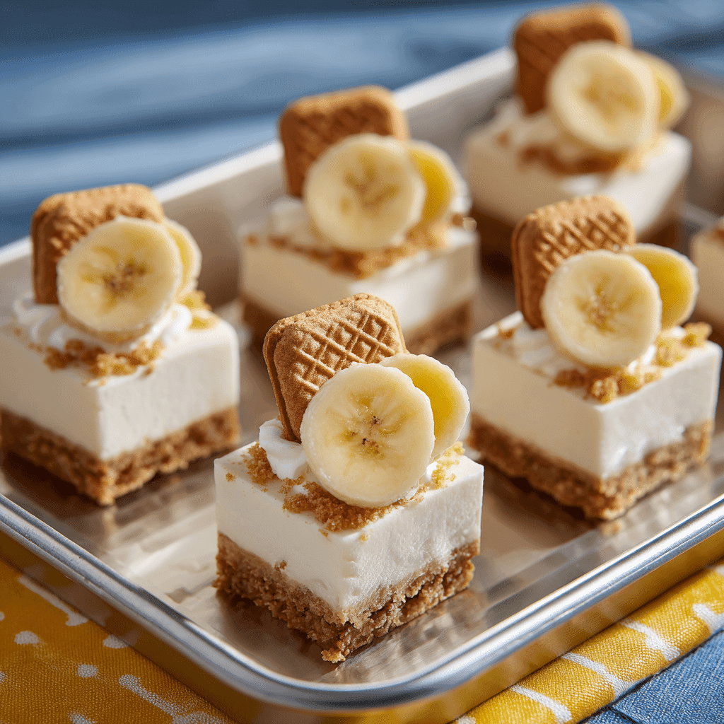 Cheesecake Banana Pudding Bites ready to serve