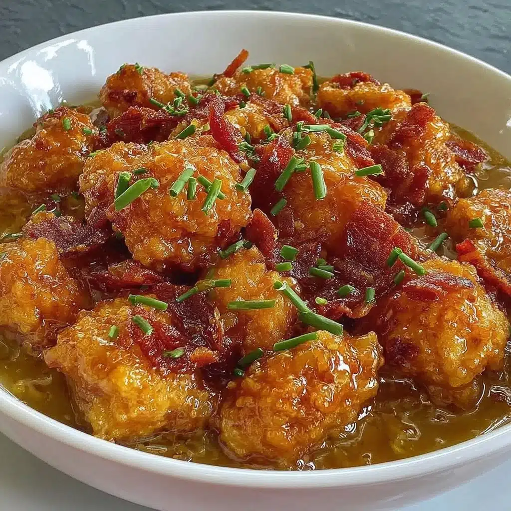 Slow Cooker Orange Chicken in a bowl garnished with sesame seeds and green onions