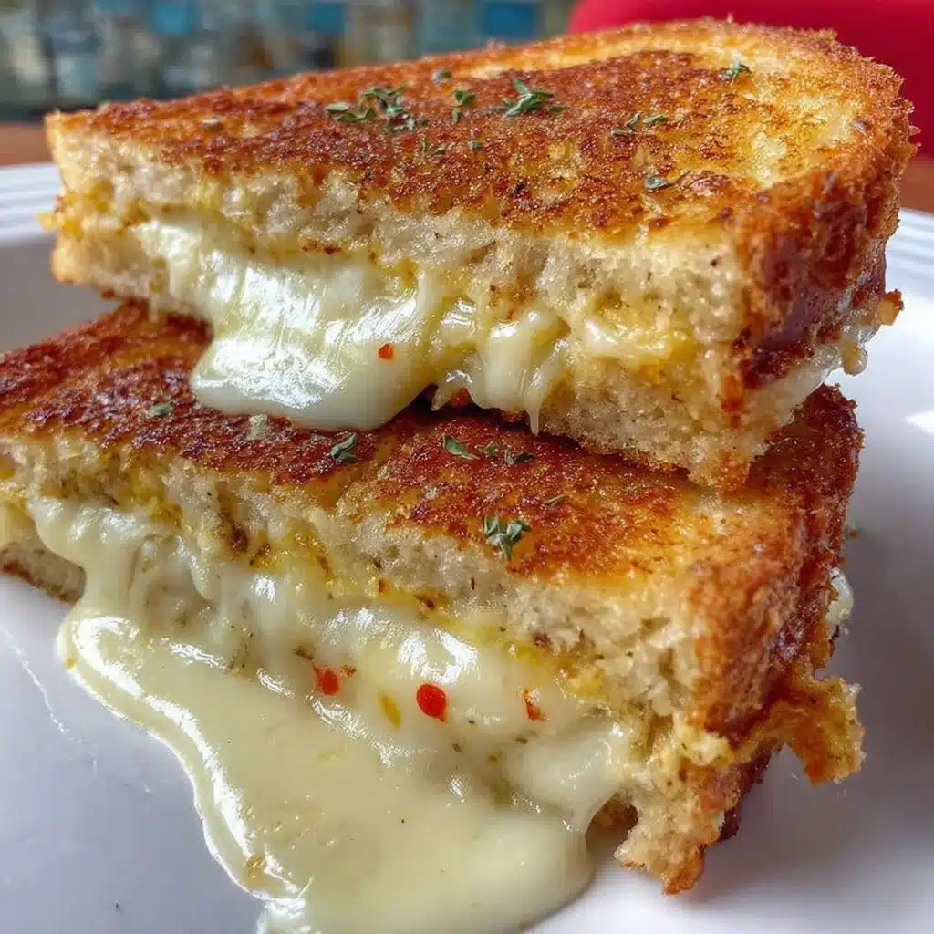 Delicious Air Fryer grilled cheese sandwich with melted cheese and golden-brown bread.