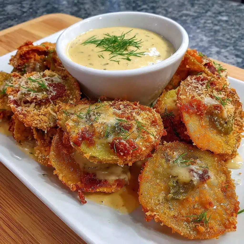 Crunchy air fryer spicy dill pickle potato chips served in a bowl