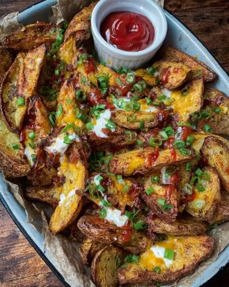 Crispy Loaded Potato Wedges