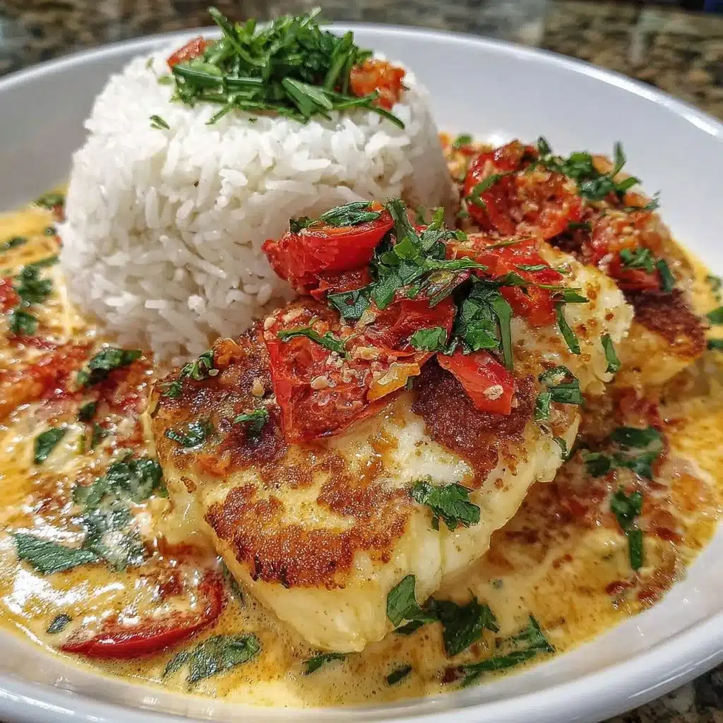 Coconut Lime Fish Curry with Jasmine Rice