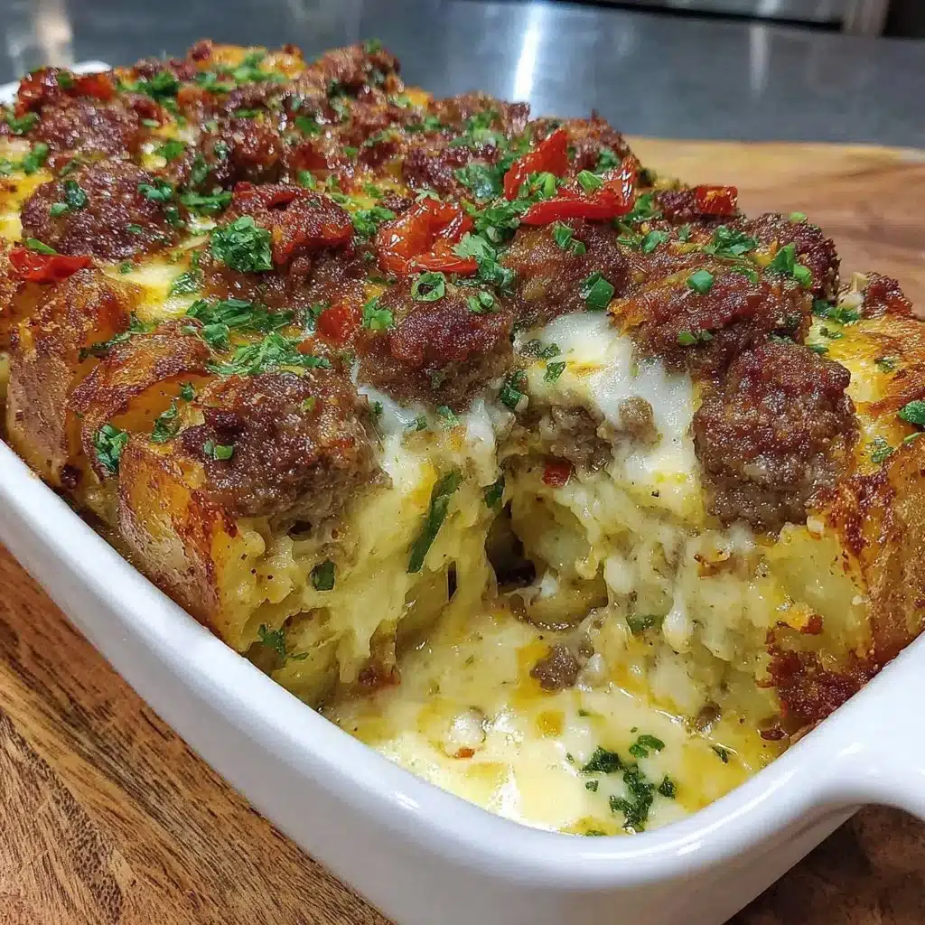 Homestyle Cheesy Hamburger Potato Bake