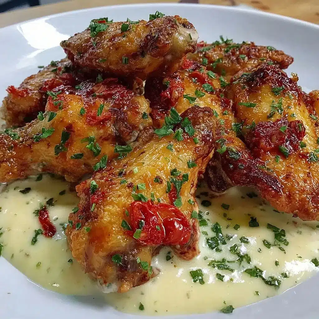 Crispy air fryer chicken wings served with dipping sauce