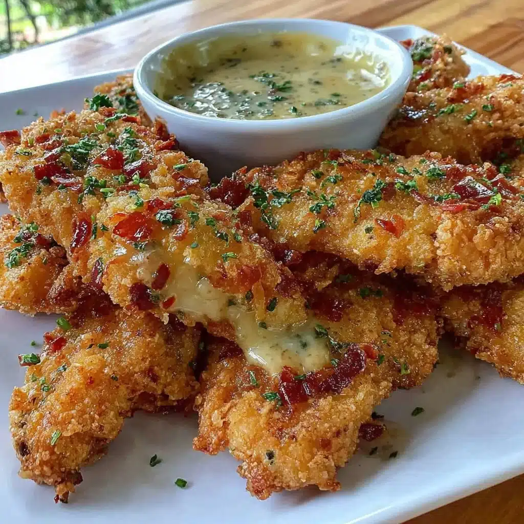Crispy chicken tenders served with a variety of dipping sauces