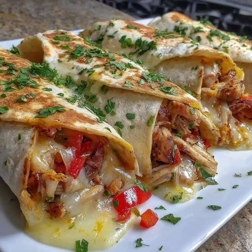 Delicious easy crockpot chicken fajitas served with peppers and tortillas