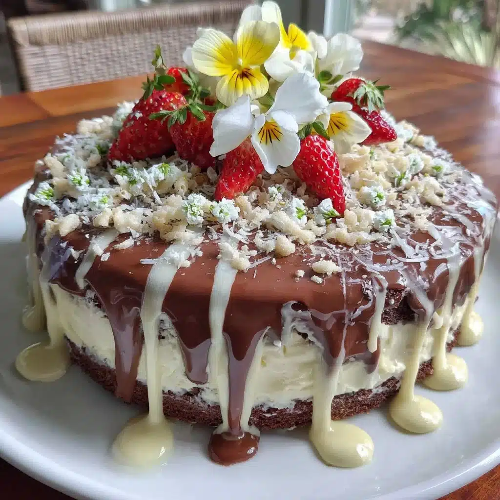 Beautiful floral themed cake with intricate designs and colorful flowers