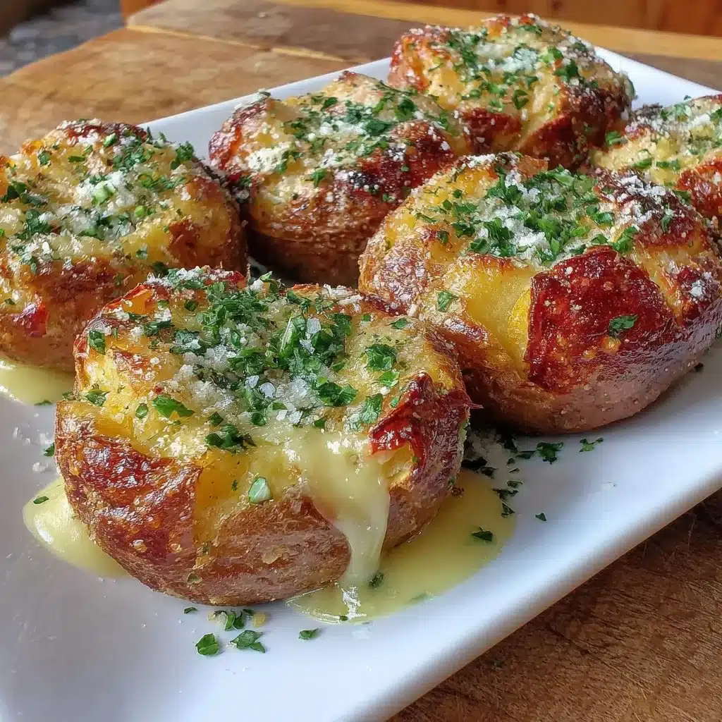 Crispy air fryer smashed potatoes served in a bowl