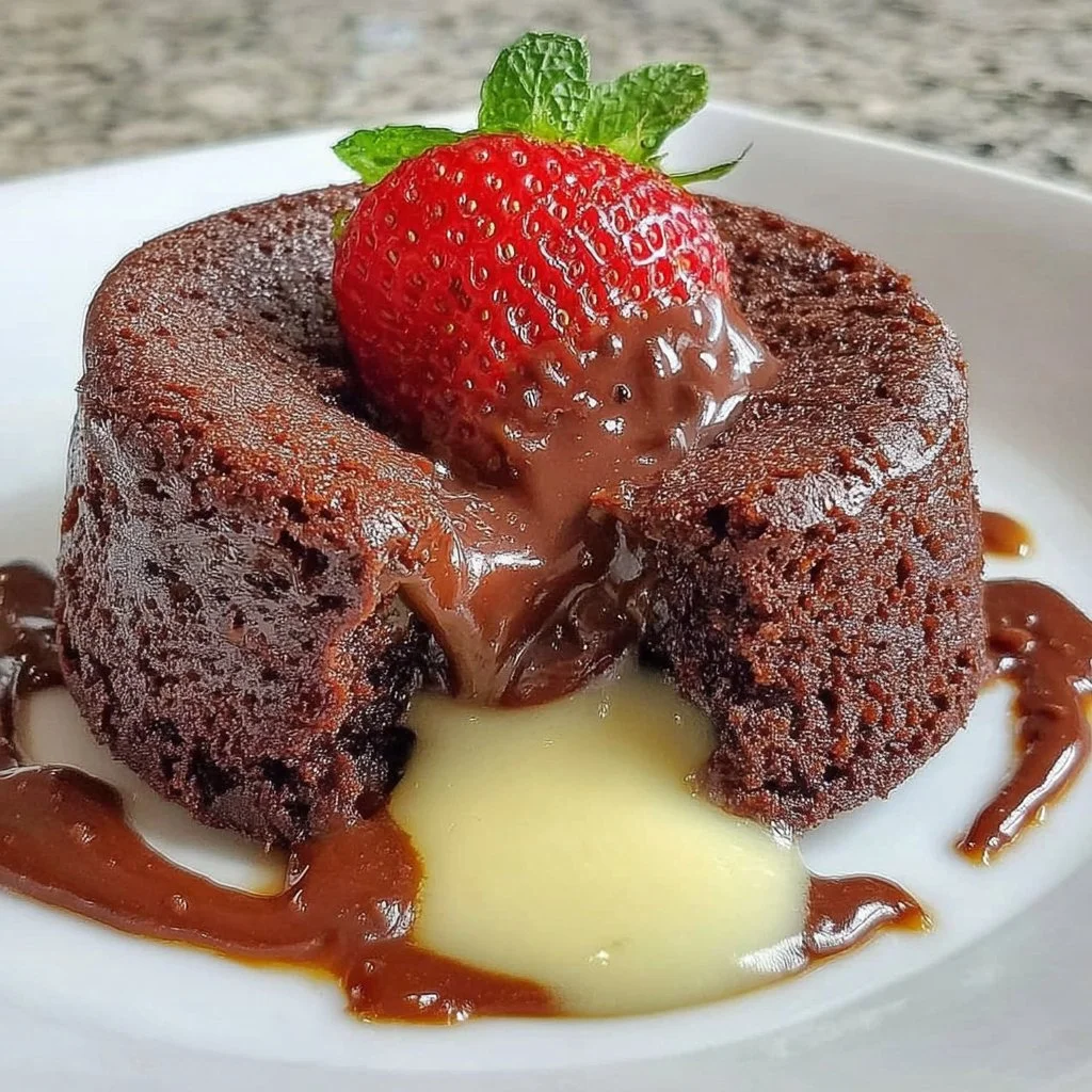 Homemade air fryer chocolate cake served on a plate with chocolate frosting