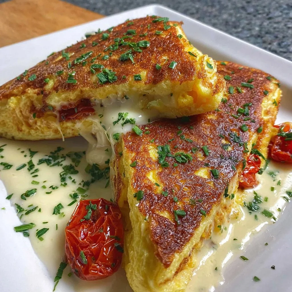 Delicious air fryer omelette cooked to perfection