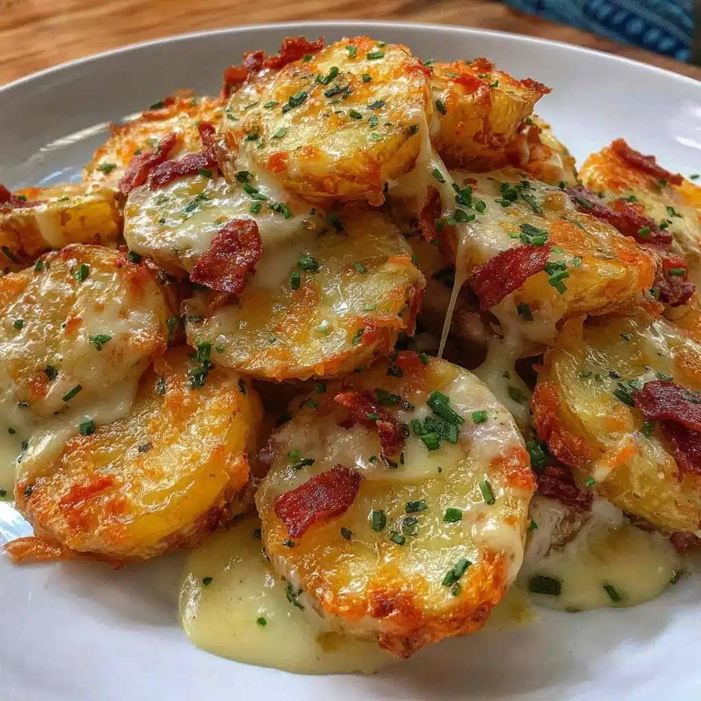 Crispy air fryer sliced potatoes served in a bowl