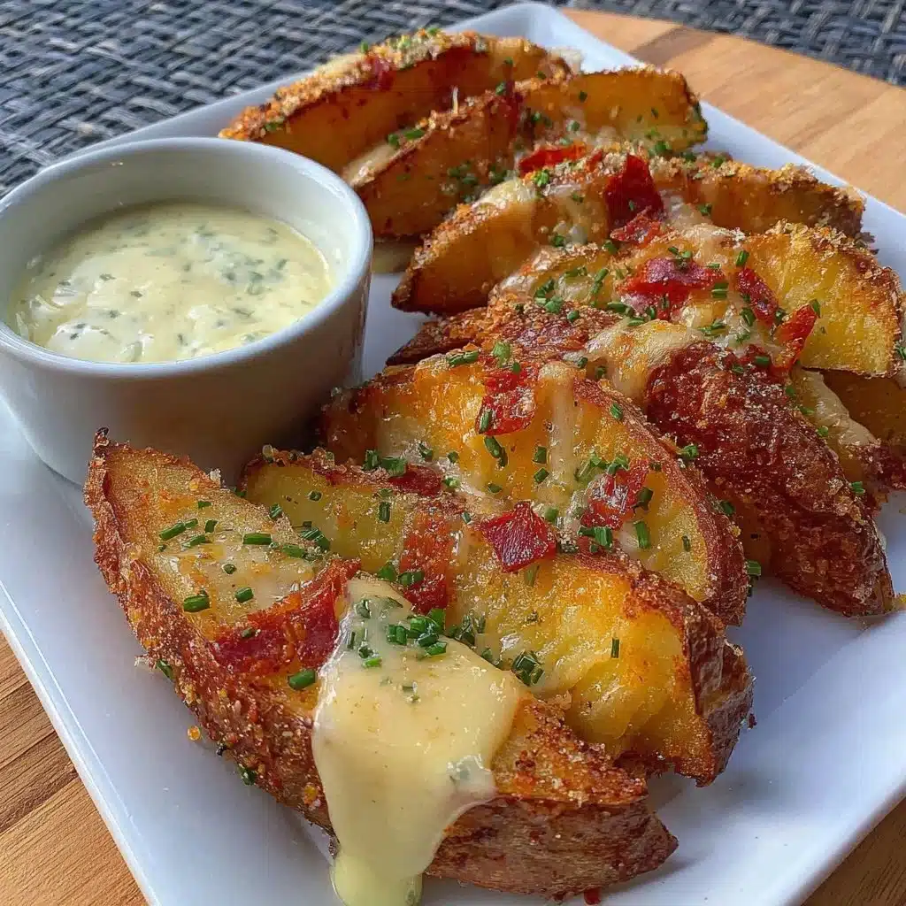 Loaded Air Fryer Potato Wedges