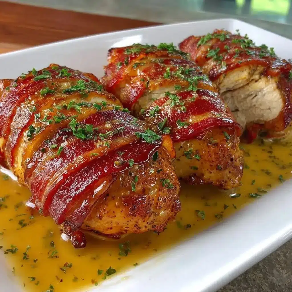 Air Fryer Bacon Wrapped Chicken Breast