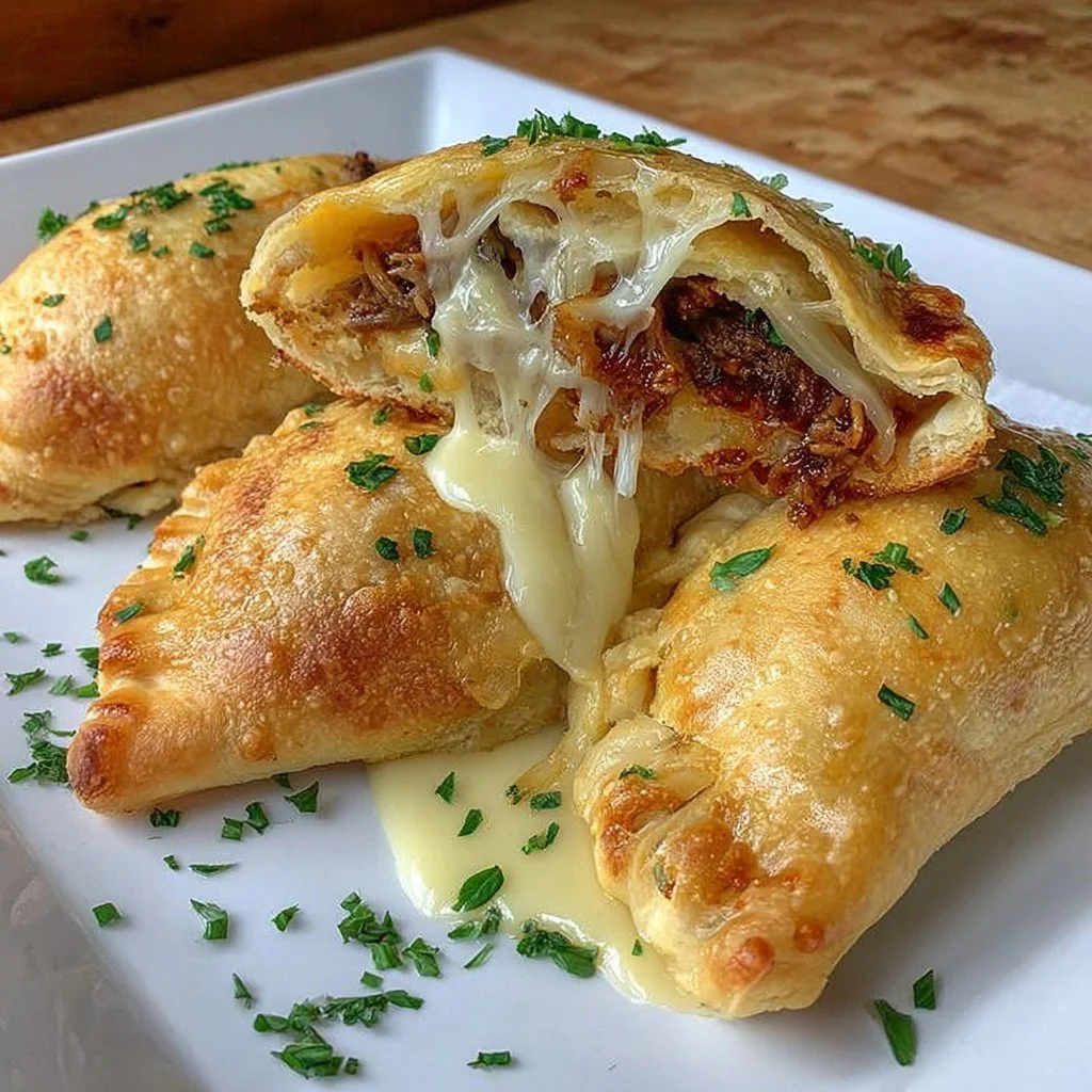 Freshly baked Cornish Pasties filled with meat and vegetables