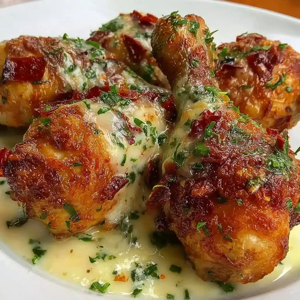 Crispy and tender air fryer chicken drumsticks on a plate