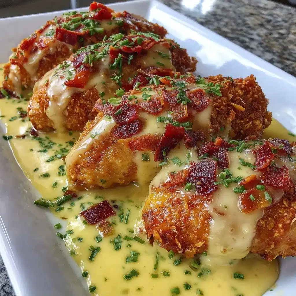 Pretzel Chicken with Mustard Cheddar Sauce
