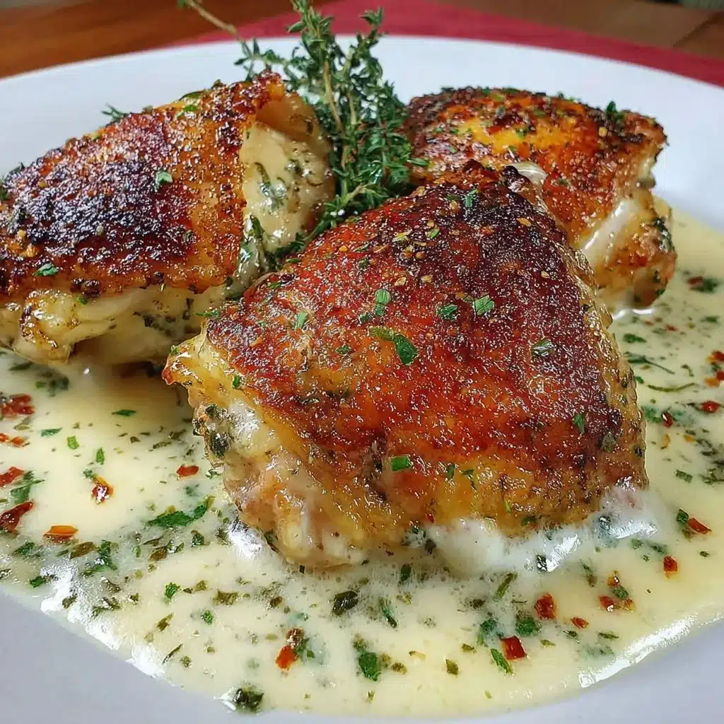 Creamy Garlic Chicken Thighs
