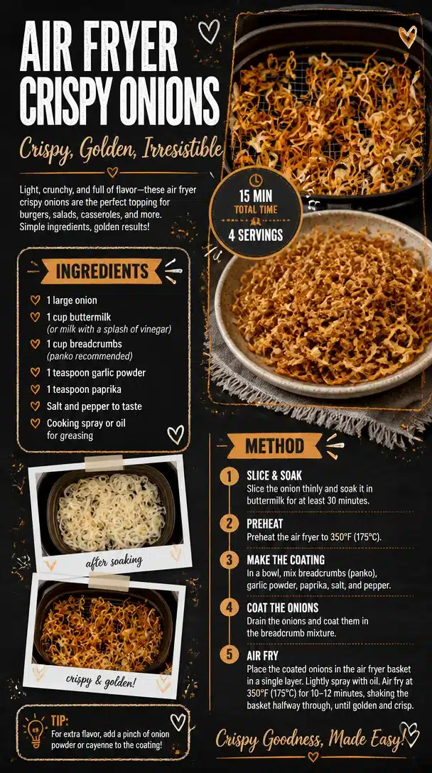 Air Fryer Crispy Onions