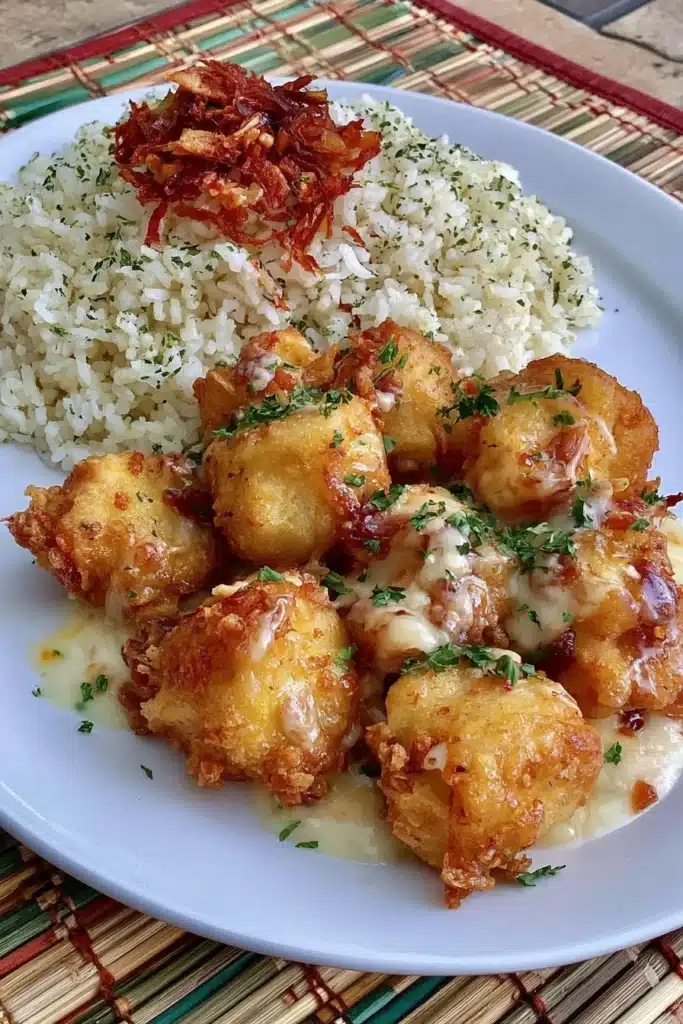 Delicious baked orange chicken served with vibrant orange slices and herbs