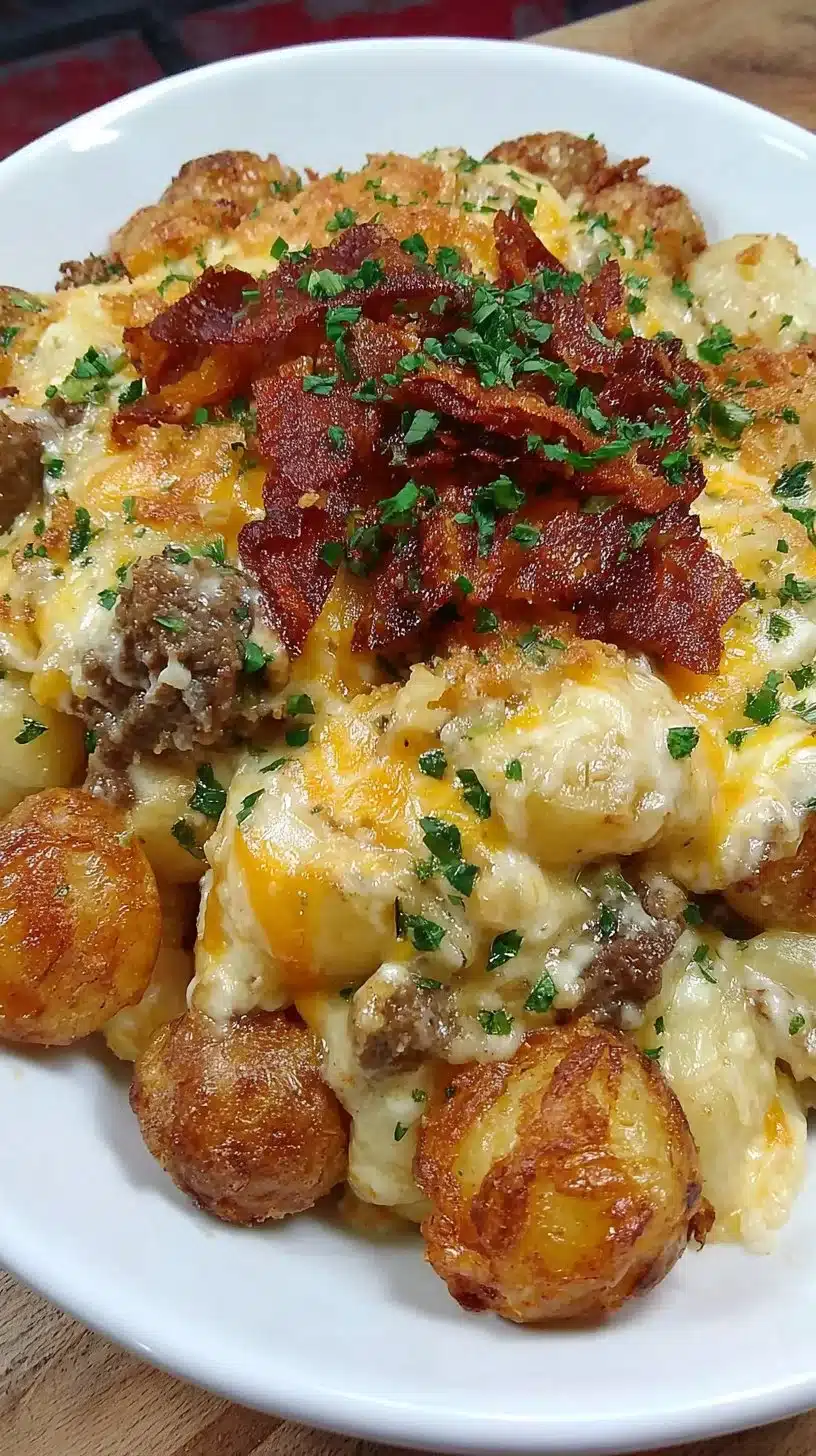 Cheesy Hamburger Potato Casserole