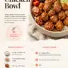 Delicious Hot Honey Chicken Bowl with vibrant ingredients and a spicy-sweet sauce